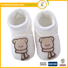 2015 100% Organic Cotton animal pattern winter infant kids and baby boot Shoes for girl